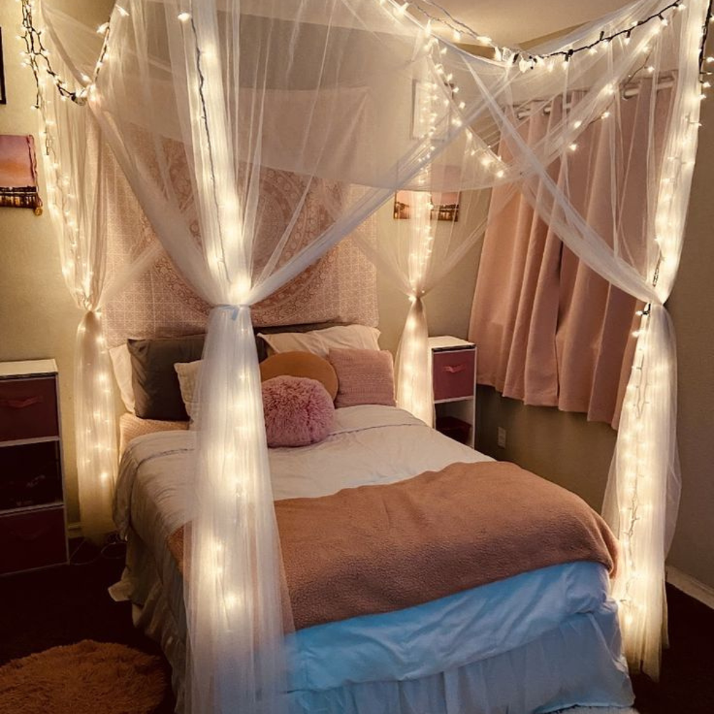 Aesthetic rooms with LED lights